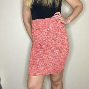 LuLaRoe Large Red Pencil Skirt